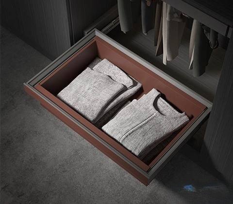 LEATHER STORAGE DRAWER