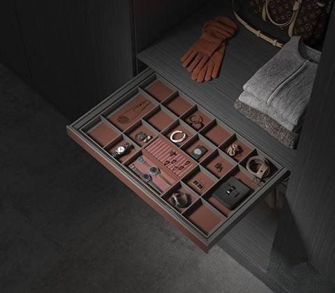 LEATHER ORGANIZER DRAWER